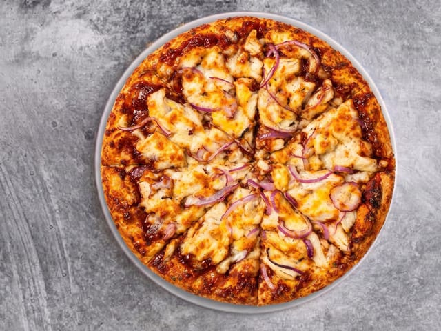 BBQ Chicken Pizza.